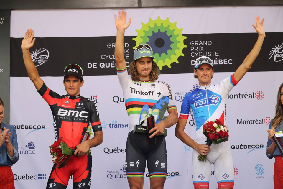 Peter Sagan sprints to victory at GP Quebec