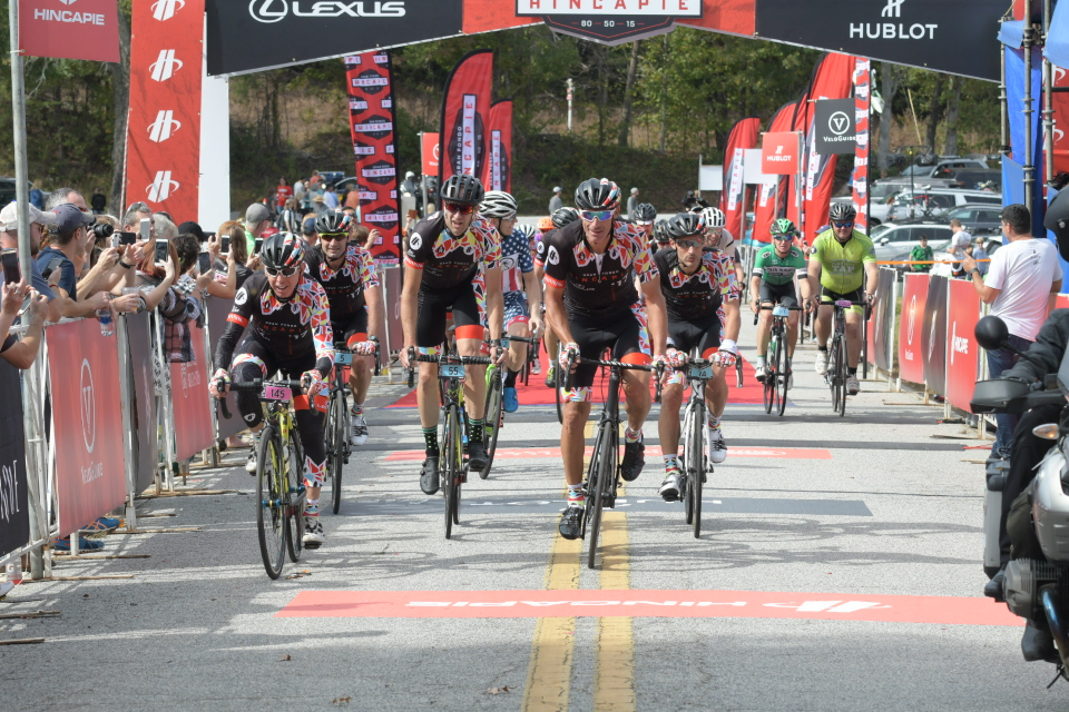 In true Hincapie family style, three generations of the Hincapie family rode