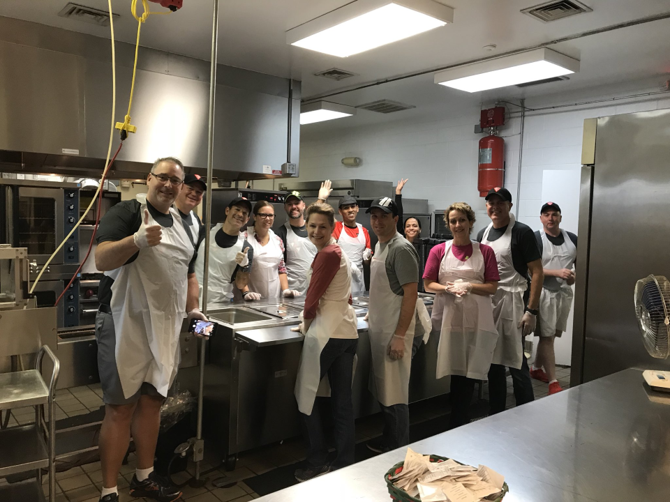 In the days prior to the Gran Fondo, Hincapie Ambassadors spent the morning preparing meals for Greenville County residents.