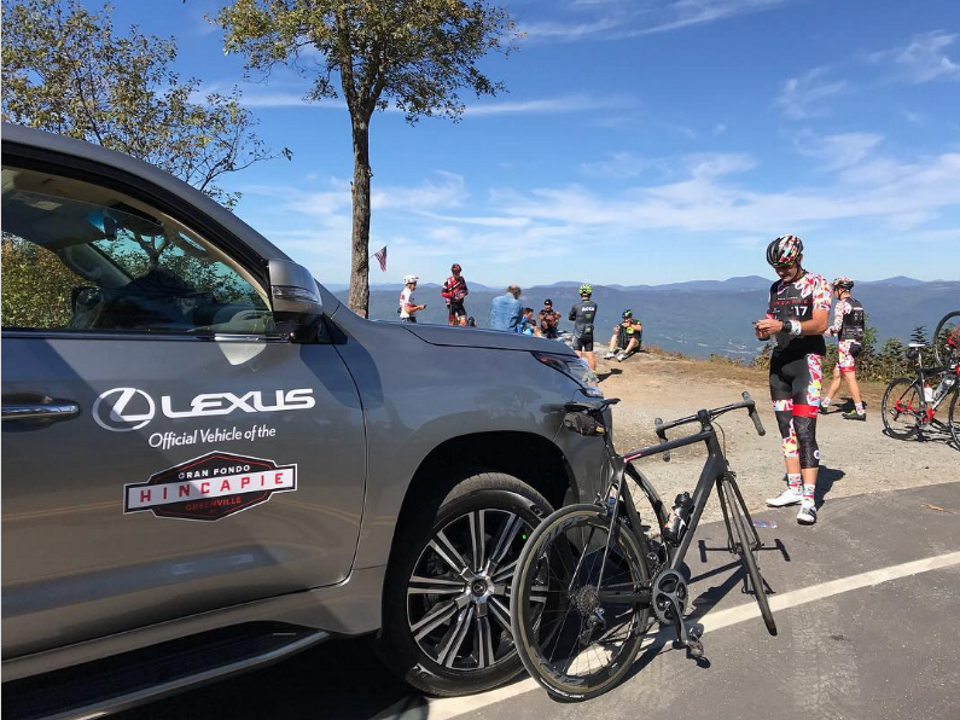 Riders were rewarded for all their efforts with amazing views, especially at the top of the timed Lexus KOM climb of Skyuka Mountain after 20 miles on the Hincapie Greenville Gran Fondo