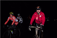 Jen Voigt rides through the night Everesting for Charity