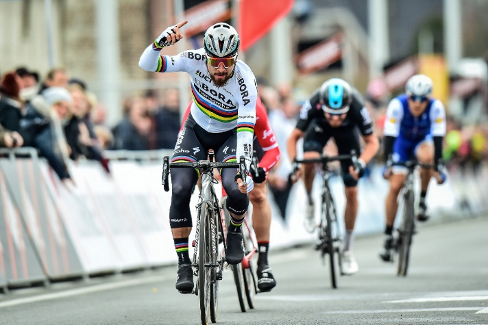 Sagan makes it look easy as he takes first win for BORA - hansgrohe at Kuurne-Brussel-Kuurne - photo credit: ©BORA-hansgrohe / Stiehl Photography