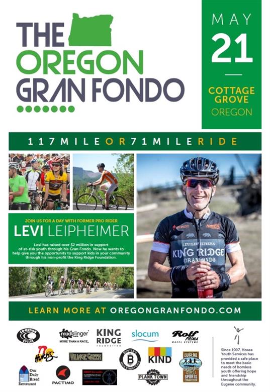 Levi Leipheimer partners with the Oregon GranFondo