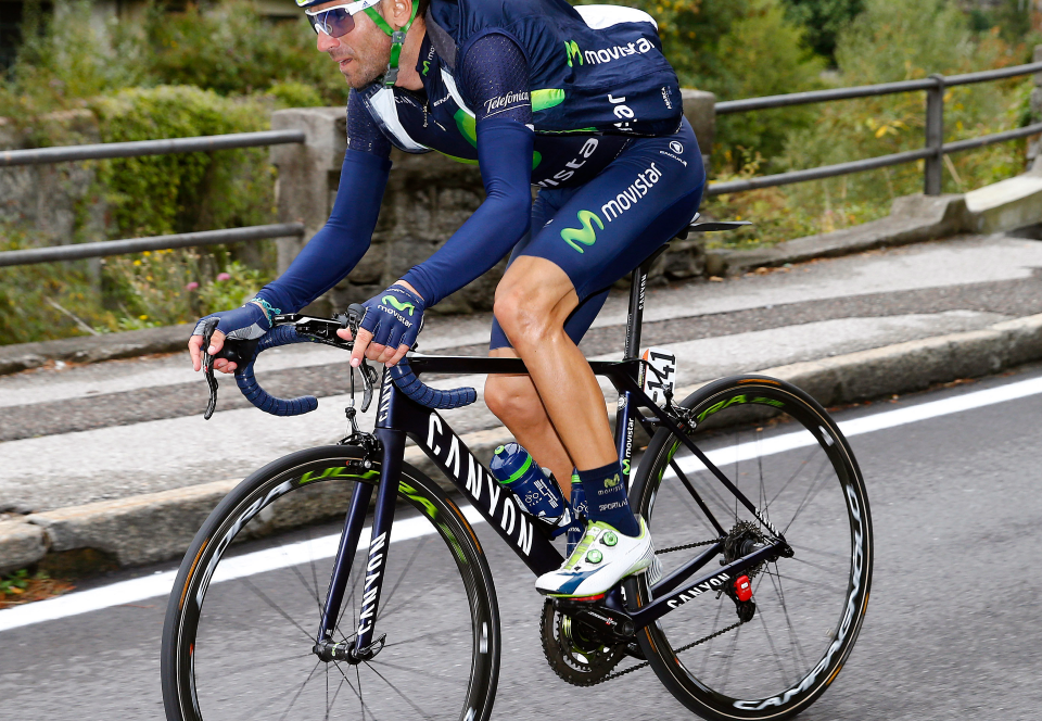 Alejandro Valverde, now recovered from the training crash sustained last wee