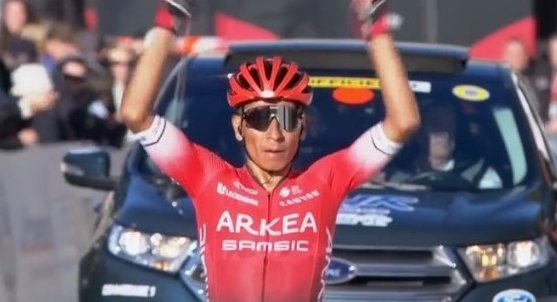Nairo Quintana wins up Mont Ventoux for his new team Arkéa-Samsic