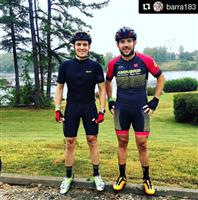 100+ miles for #roadtitans 300 day 1. Over 8,000 ft of elevation gain climbing in beautiful #southcarolina with the big brother @jorgeabarragan and @aminorip representing #refusetolose