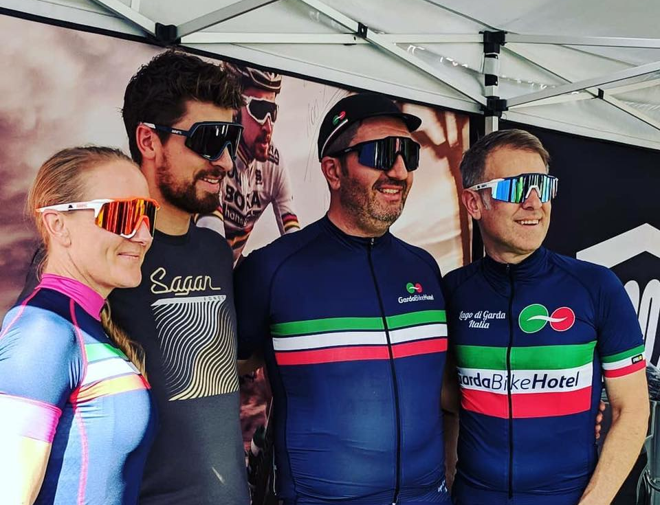 L to R Jennifer Kalic, Peter Sagan,  Nicola Verdolin and David Saltzberg