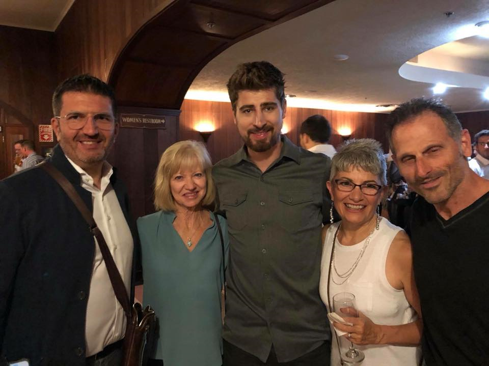 Photo L to R: Nicola Verdolin, Kay Sykes, Peter Sagan and John and Andrea Dagostino