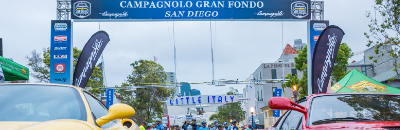The start of the CAMPAGNOLO GRANFONDO SAN DIEGO