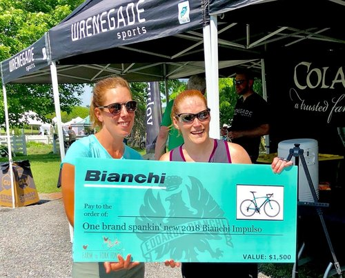 Congratulations to Erin Wreski from Virginia Beach, VA for winning a brand spankin' new 2018 Bianchi Impulso in the Bianchi Bike Gran Prize! 