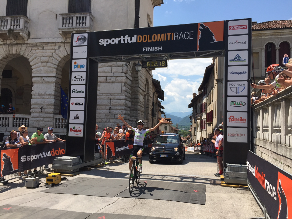 Enrico Zen wins the Sportful Dolomiti Race for the second year