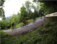 Riders hit the base of the legendary Mortirolo