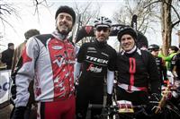 The day after winning his 3rd victory at Strade Bianche, Cancellara celebrated by lining up with thousands of cyclists to take part in the Gran Fondo
