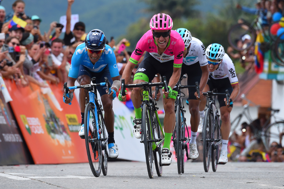 Rigoberto Uran leads EF Education First - Drapac p/b Cannondale at the Tour de France