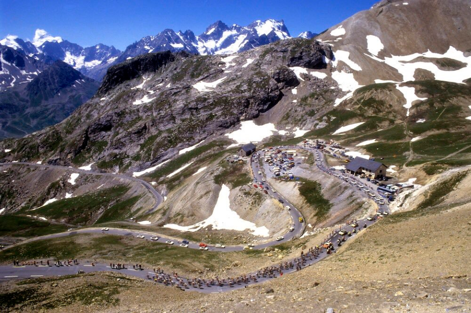 Col du Galibier is 2,645 metres (8,678 ft) high and the the ninth highest paved road in the Alps