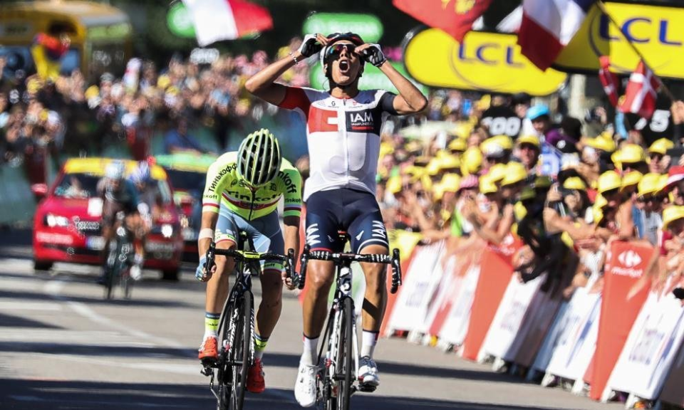 Pantano takes a hilly stage 15 win for IAM Cycling as Rafal Majka takes the Polka Dot Jersey