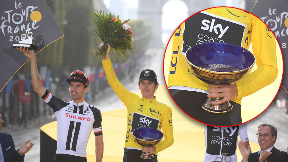 Geraint Thomas' Tour de France trophy Stolen at UK Cycle Show