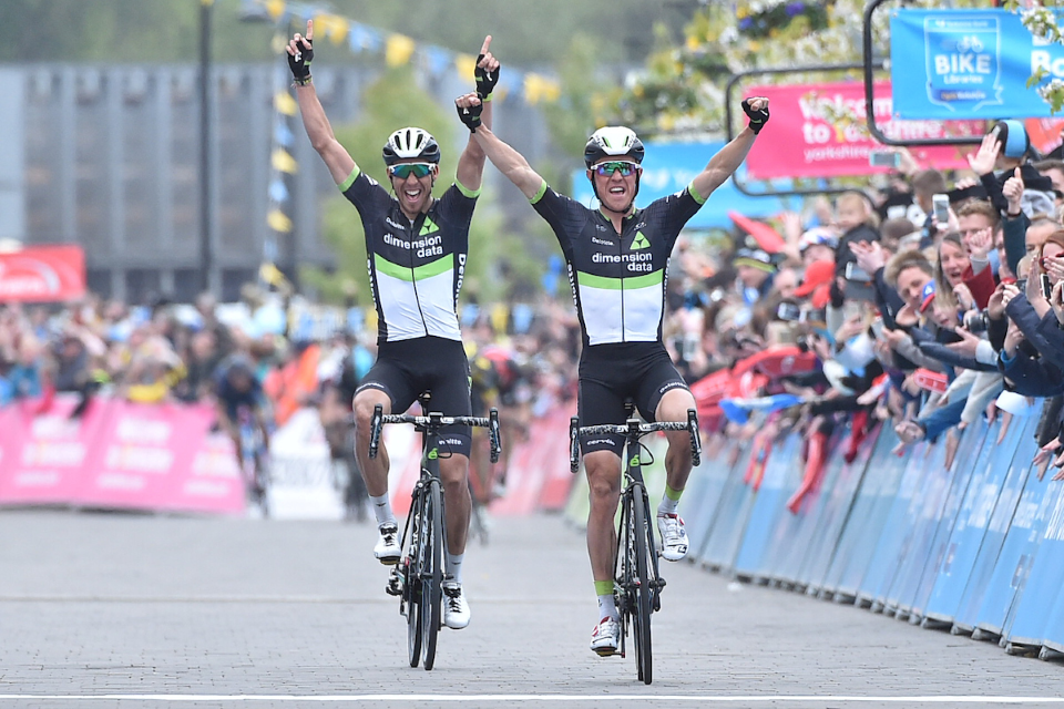 Serge Pauwels (Bel),and Omar Fraile (Spa) from Dimension Data finished in 1st and 2nd on the final stage