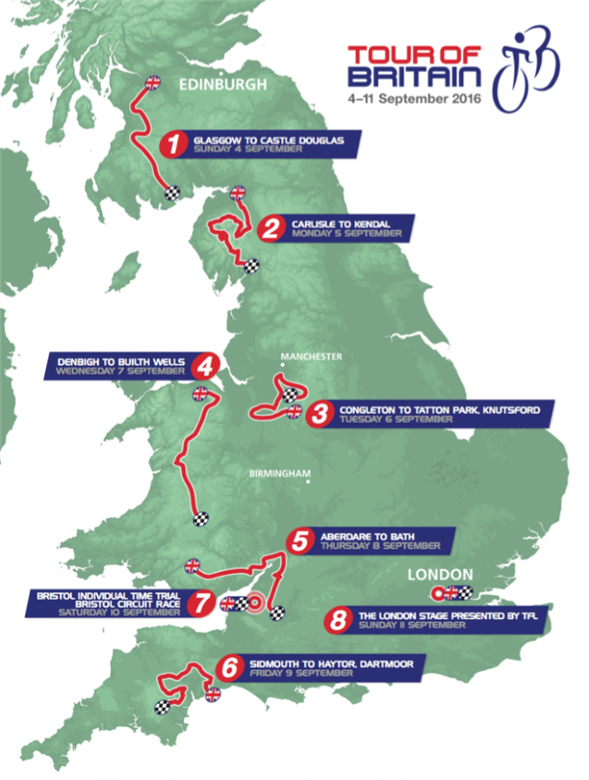 2016 Tour of Britain LIVE STREAMING