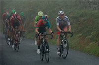 The Peleton climbs the 20-25% climb of the Struggle out of Ambleside in the Lake District