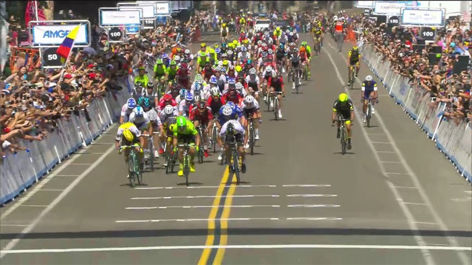 Peter Sagan Sprints to Stage 1 win in the Tour of California