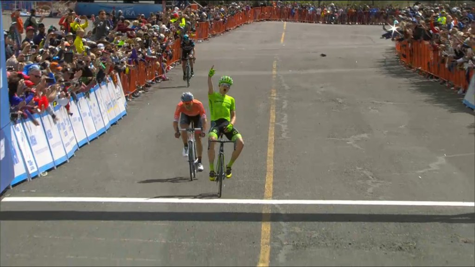 Toms Skujins (Cannondale) wins Stage 5 up to South Lake Tahoe in the Tour of California