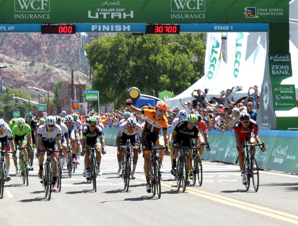 Kristofer Dahl takes with Tour of Utah stage 1 sprint victory