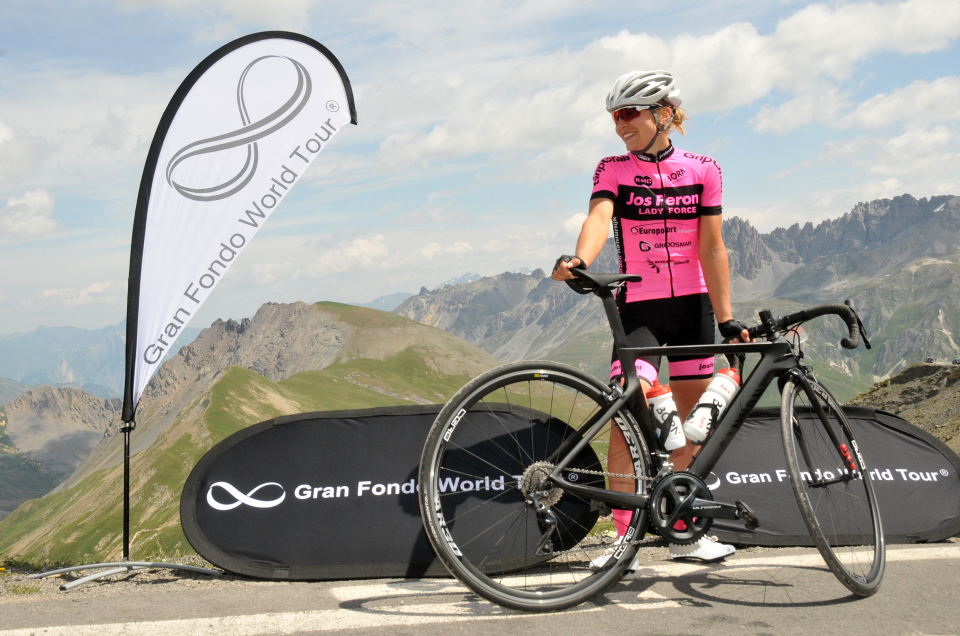 Nancy Van Der Burg from Netherlands is the new women's overall series leader, after great win at the tough 3 day stage race in the Alps, the French stop of the Gran Fondo World Tour ® Series.