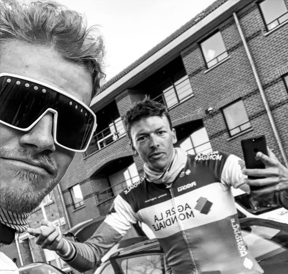 UCI Gran Fondo Champion Maxim Pirard and Pro rider Oliver Naeson complete 365km ride
