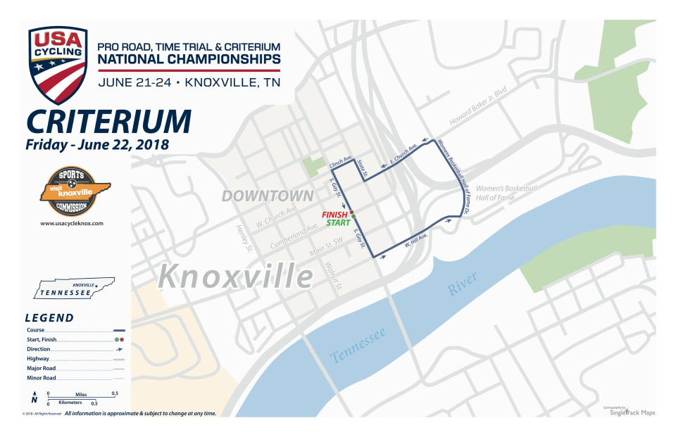 2018 USA Cycling Professional National Championships - Criterium Course