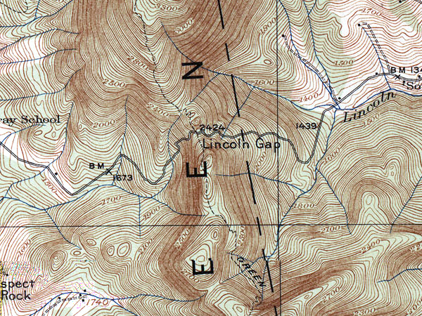 Lincoln Gap, whose 24% maximum grade includes the steepest paved mile in the U.S.