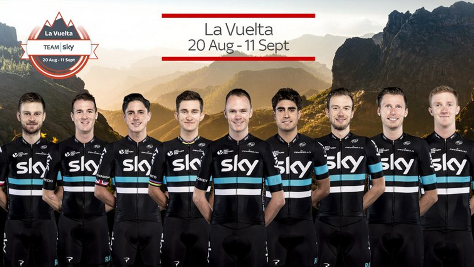 Team Sky announce a strong lineup for the upcoming Vuelta a Espana