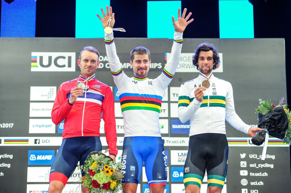 Peter Sagan wins third consecutive UCI World Championship