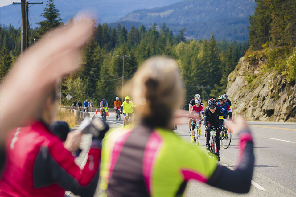 Another feature of our top rated North American Gran Fondo is the support from fans on-course. 