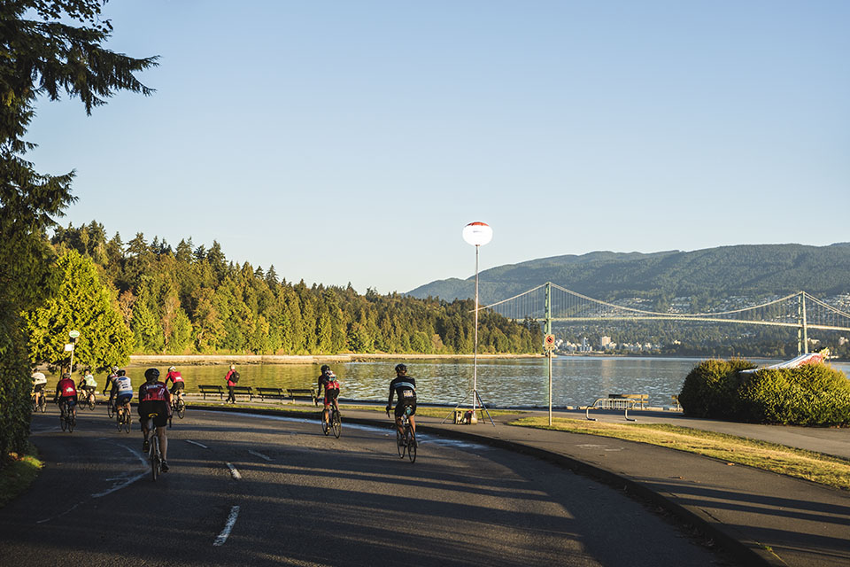 A couple of turns in Stanley Park later and this magnificent view comes into focus